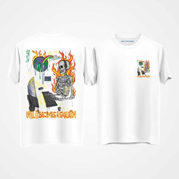 Until it Becomes Skeleton Oversized T-Shirt